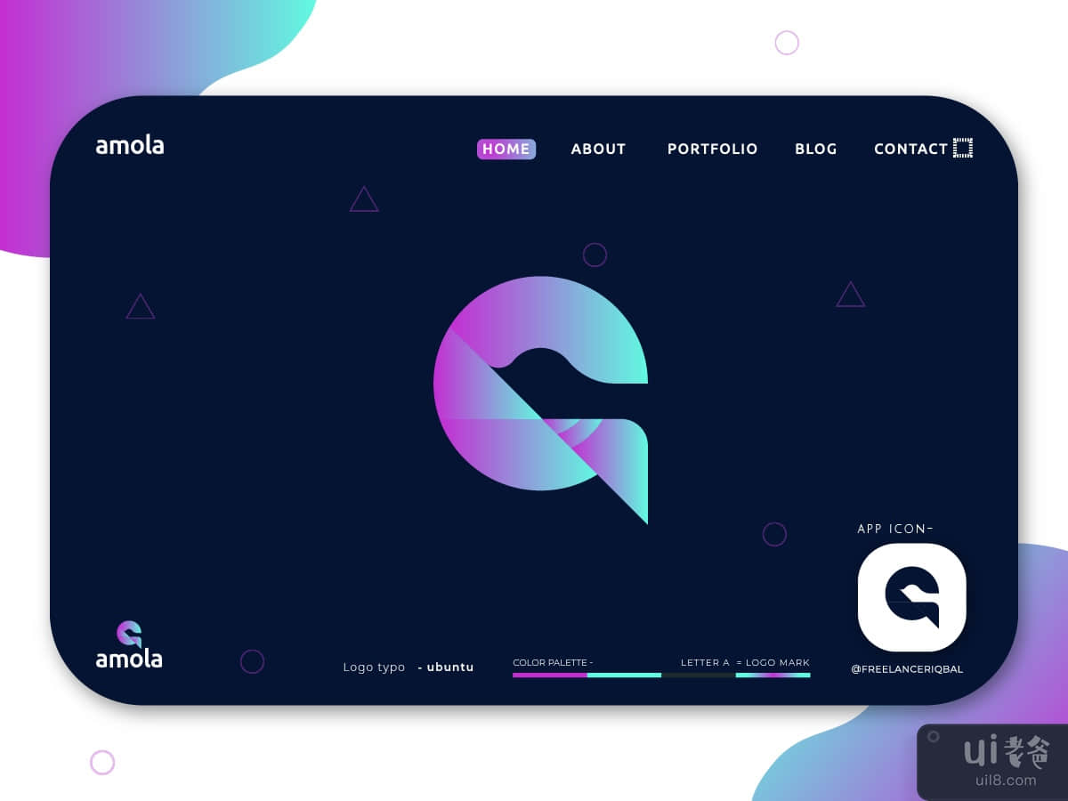 A Logo Branding | A Modern Letter Logomark | A logo letter | A logo symbol