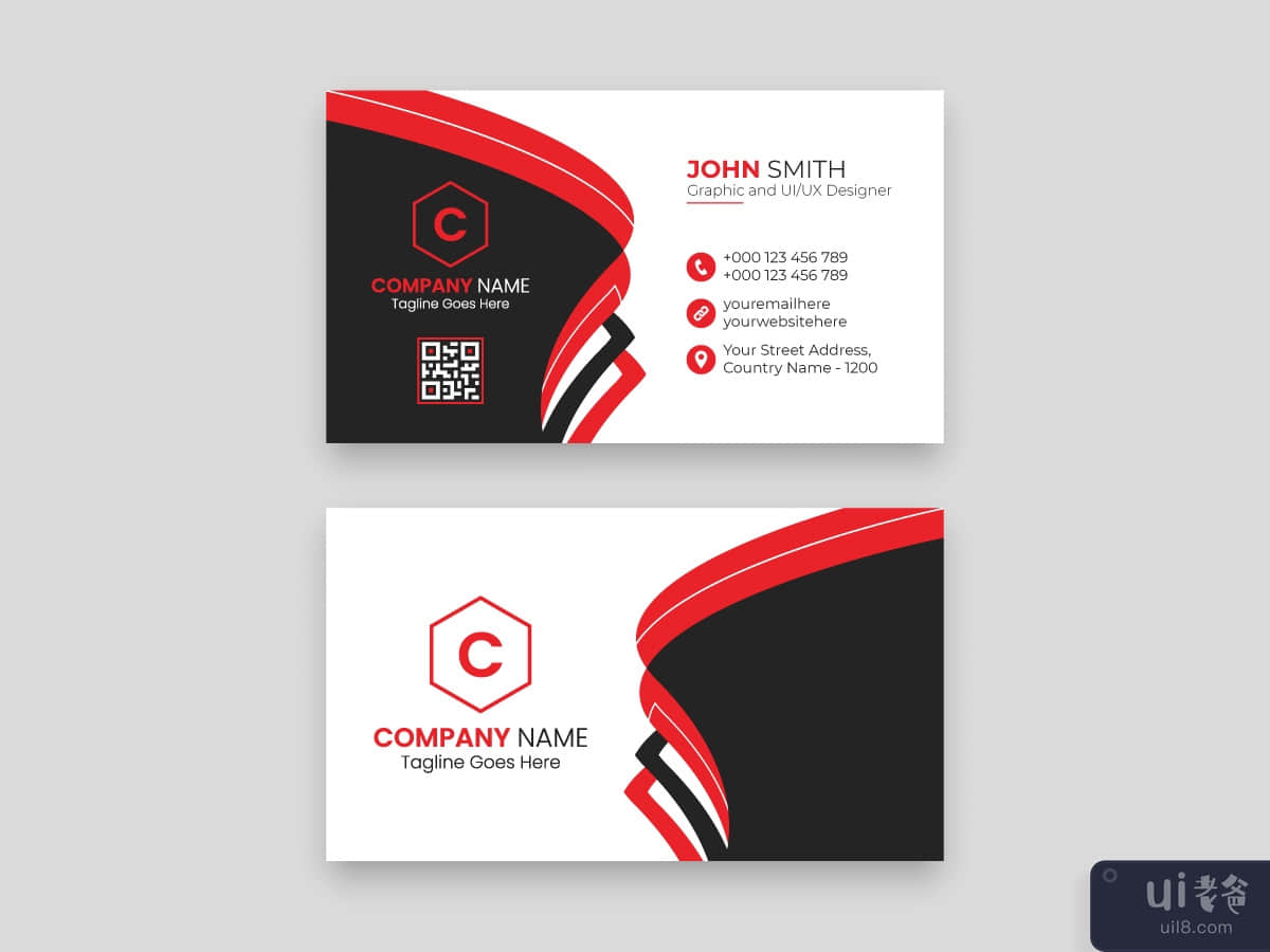 Corporate Creative Modern Professional Business Card Design Template