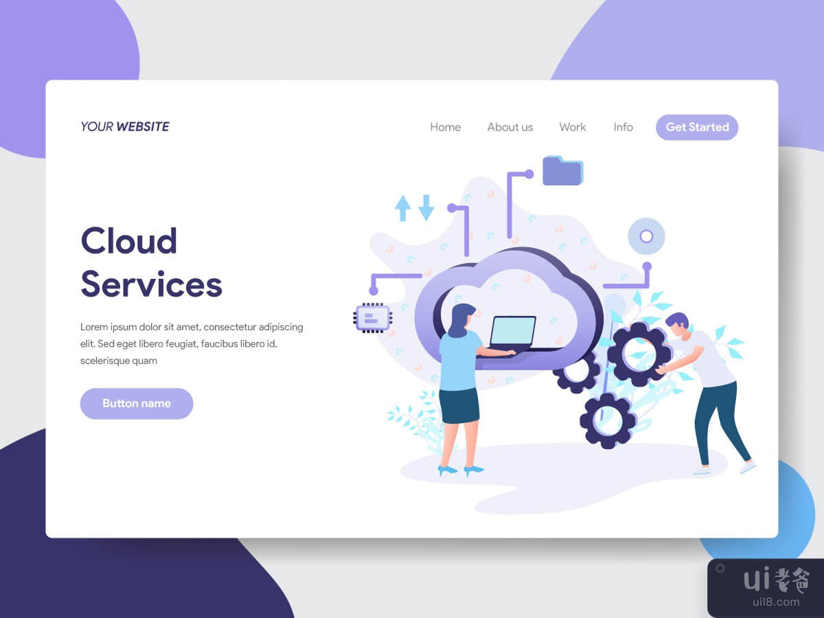 Cloud Services Illustration