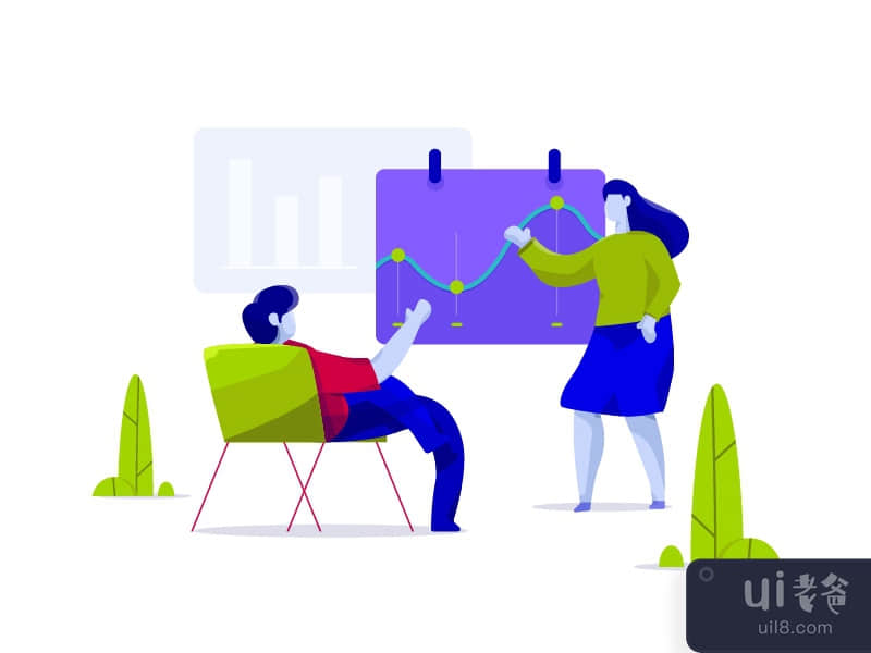 analytic illustration for website