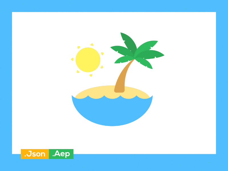 Beach Animation - Lottie