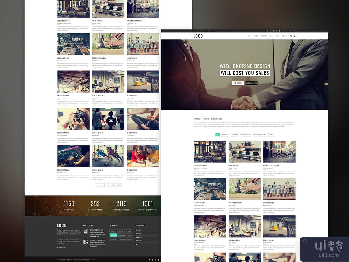 Cler portfolio web template