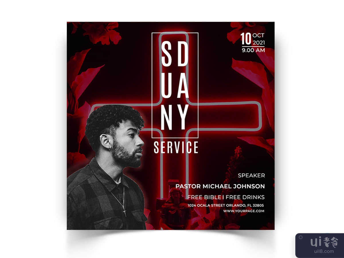 Church Speech Social Media Post Template