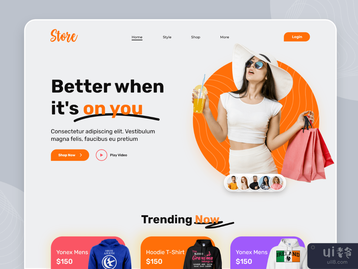 服装网站设计(Clothing Website Design)插图2