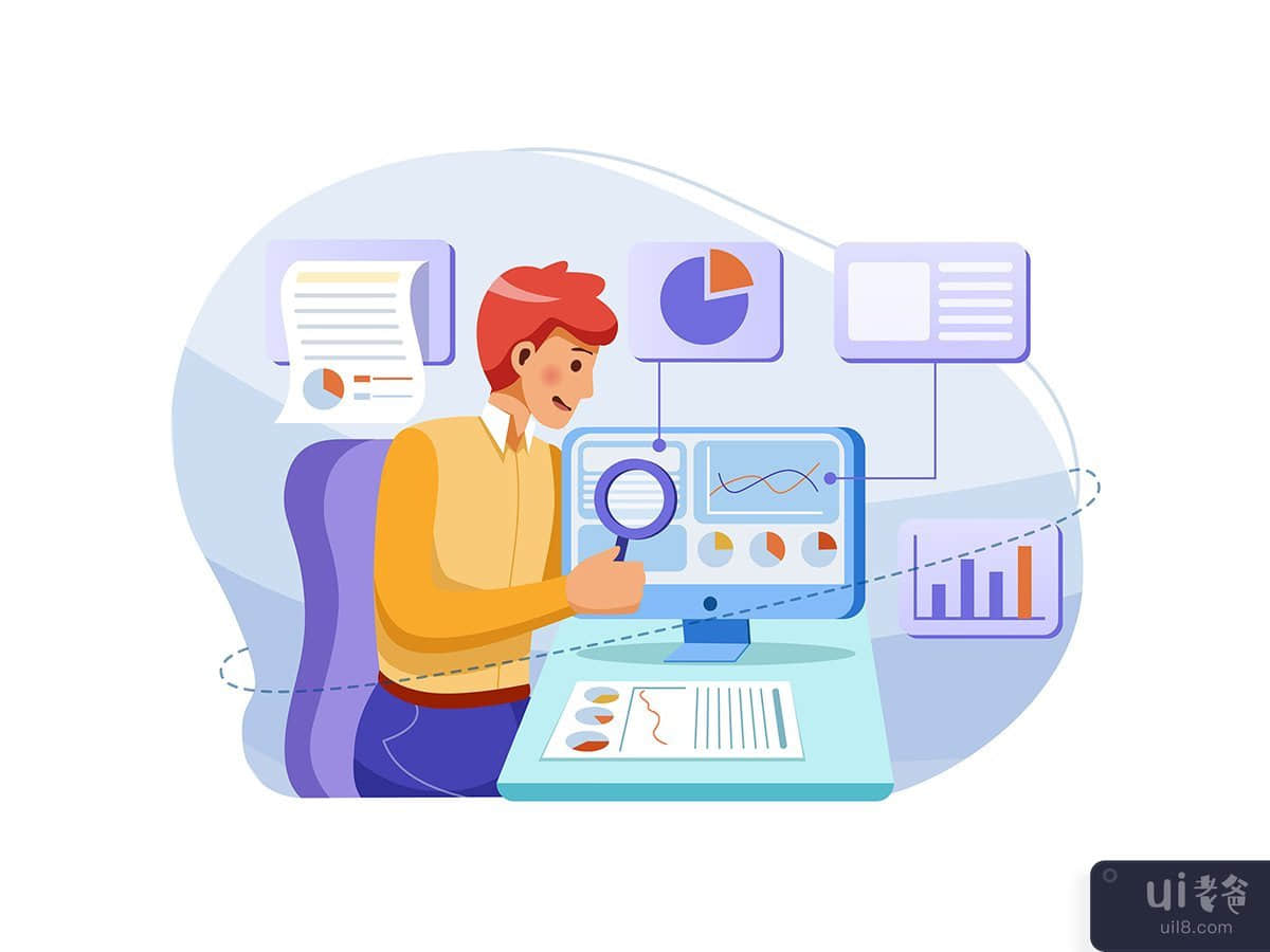 Business & Finance Illustration concept