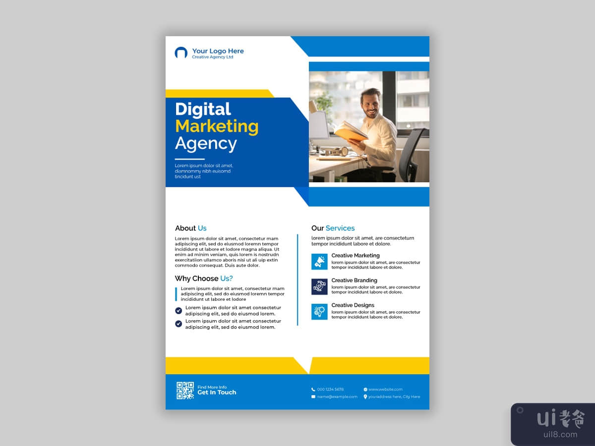 Corporate Business flyer or modern and creative flyer template