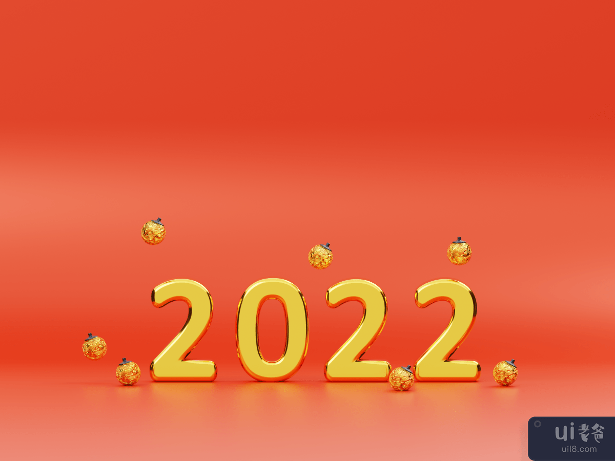2022 3D Render Illustration
