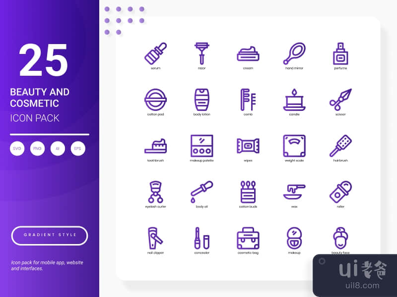 Beauty and Cosmetic Icon Pack