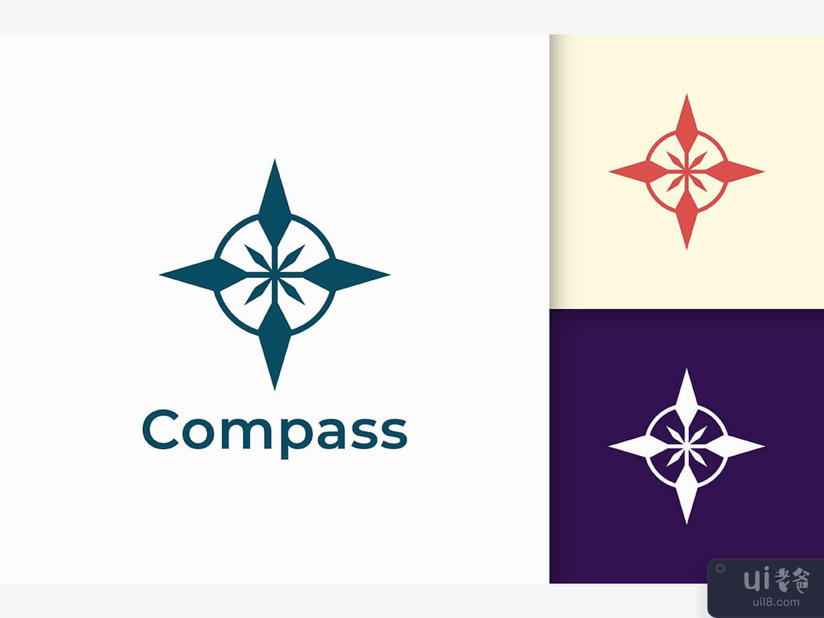 Compass Logo For Adventure and Survival