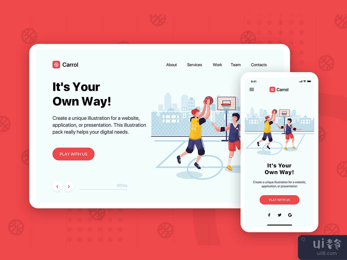 Carrol - Banner & Landing Page