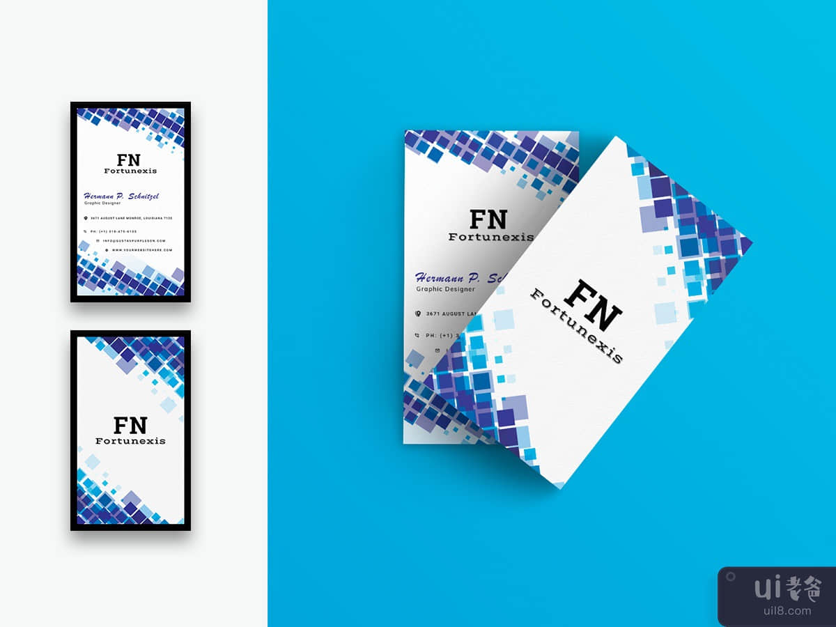 Abstract Business Card-03-Vertical